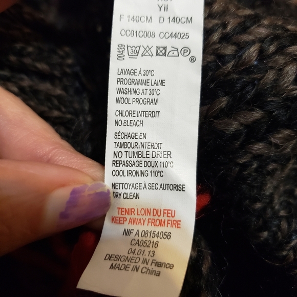 Catimini Made In France Cozy Multicolor Knit Women's Sweater - Picture 12 of 13